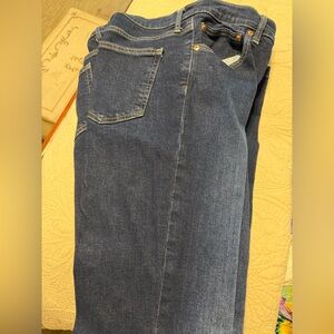 GAP Dark Blue High-Rise Flare Jeans